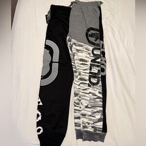 Lot of 2 Ecko Unlimited Black and Gray Camo Joggers Size 2XL